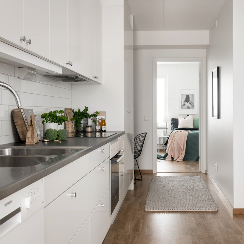Factory Price Complete Modular Matte Pure White Flat-panel Lacquer Modern Kitchen Cabinet
